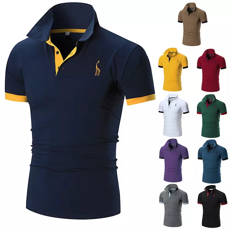 Wholesale High Quality Plain Casual Golf Custom Logo Simple Polo Shirt For Men 
