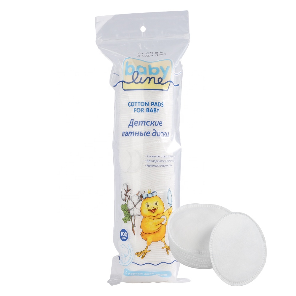 Disposable Manufacturers Round Cosmetic Cotton Pads Makeup Remover Make Up Remover Absorbent Cotton Pads Cosmetic 