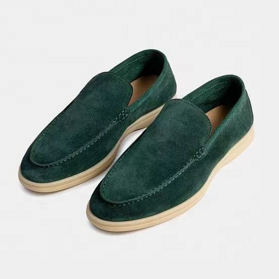 Luxury Brand Designer Superior Quality Walk Sneaker Various Colors Leisure Flat Boat Suede Moccasins Loafer Mens Womens Shoes 