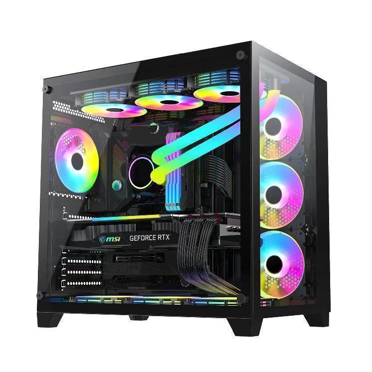 Most Popular Business Gamer Core I3 I5 All-in-one Pc 16g Ddr4 M.2 Rx580 H610 Barebone Gaming Desktop Computer 