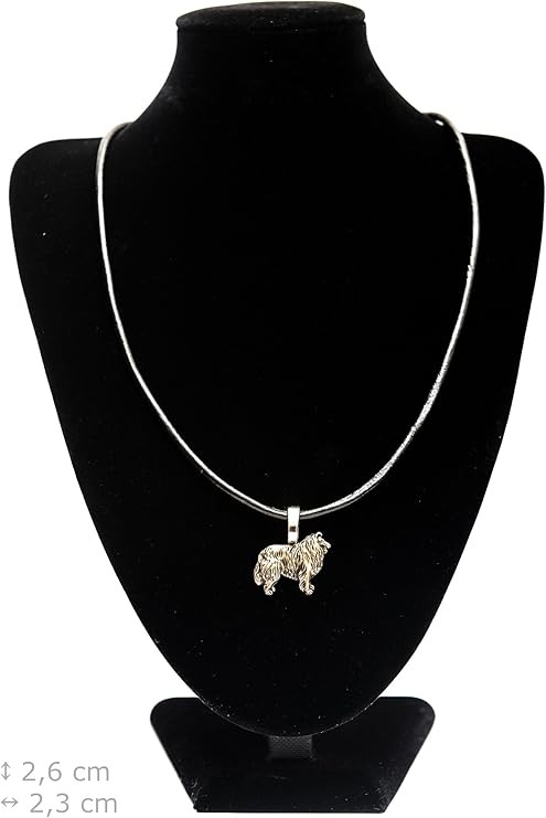 Art-Dog Collection Colgante para Perro – Joyería de Razas – Collar de Perro Hecho a Mano con Base de ZnAl y Recubrimiento de Plata – Collares de Perro de Plata