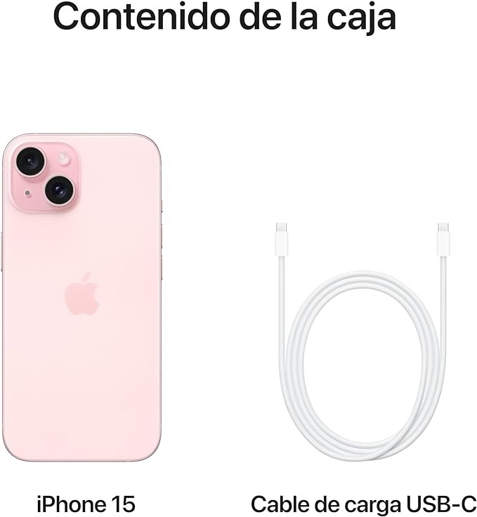 Apple iPhone 15 (128 GB) - Rosa